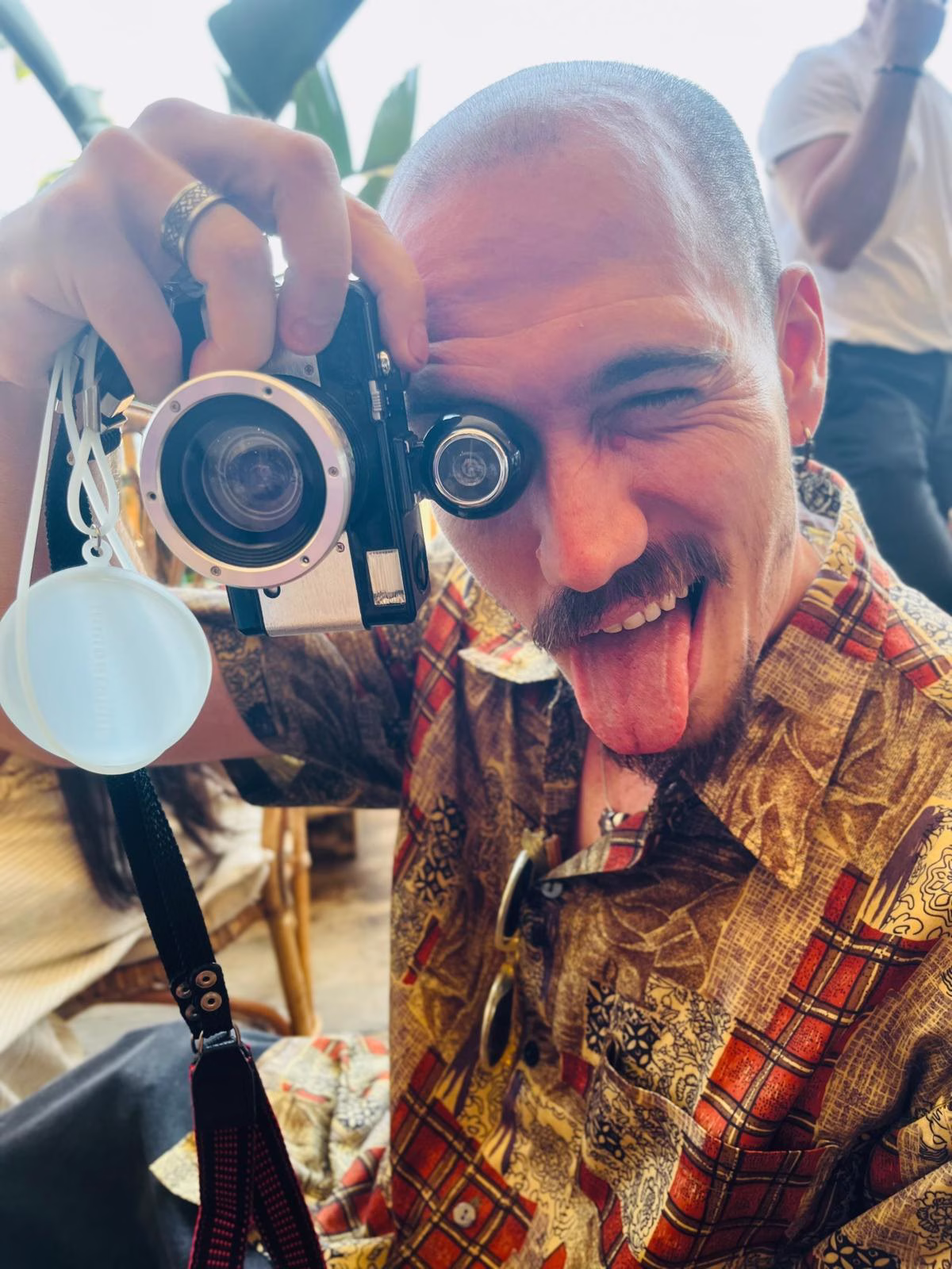 Fisheye self-portrait